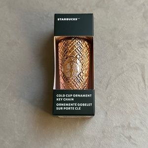 Starbucks Rose Gold Jeweled Keychain/Ornament